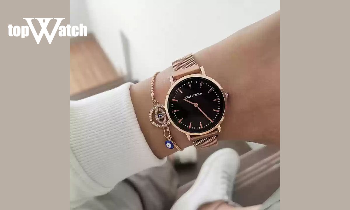 Mix đồng hồ dây bản to và vòng tay mảnh