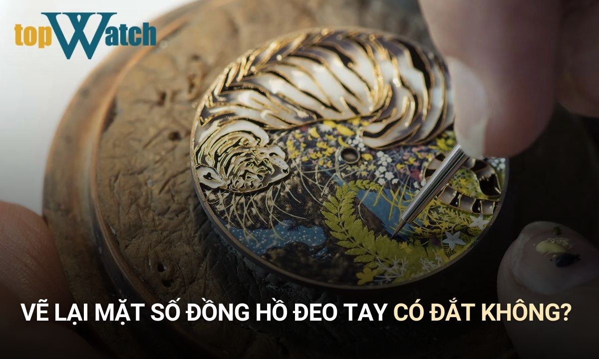 vẽ lại mặt số đồng hồ đeo tay