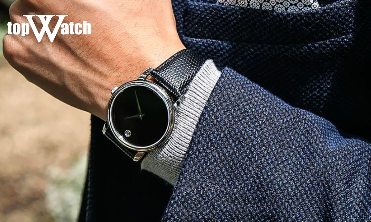 Đồng hồ Movado Museum 2100002 Black Leather