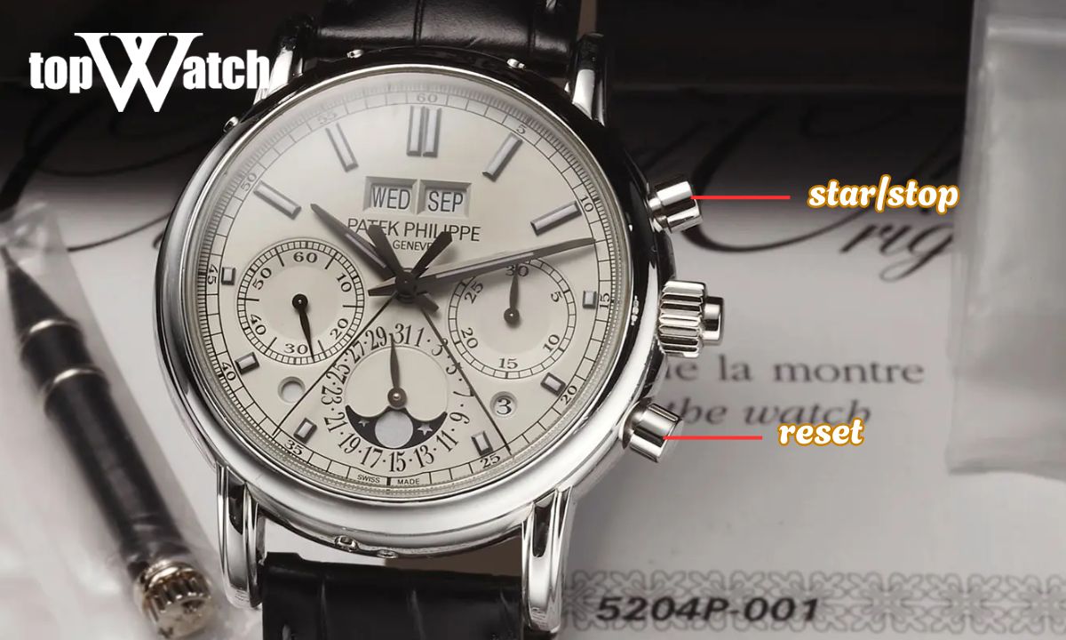 Nút bấm được thiết kế để sử dụng chức năng chronograph