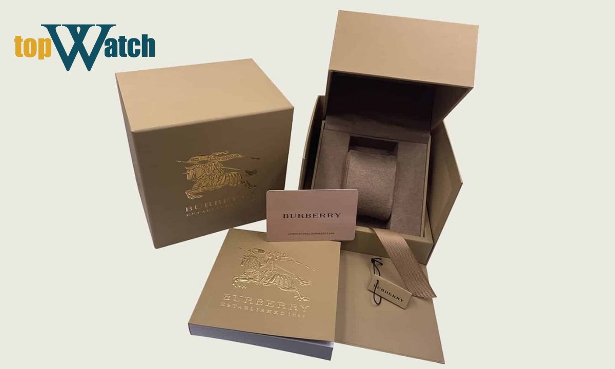 Kiểm tra hộp đựng đồng hồ Burberry