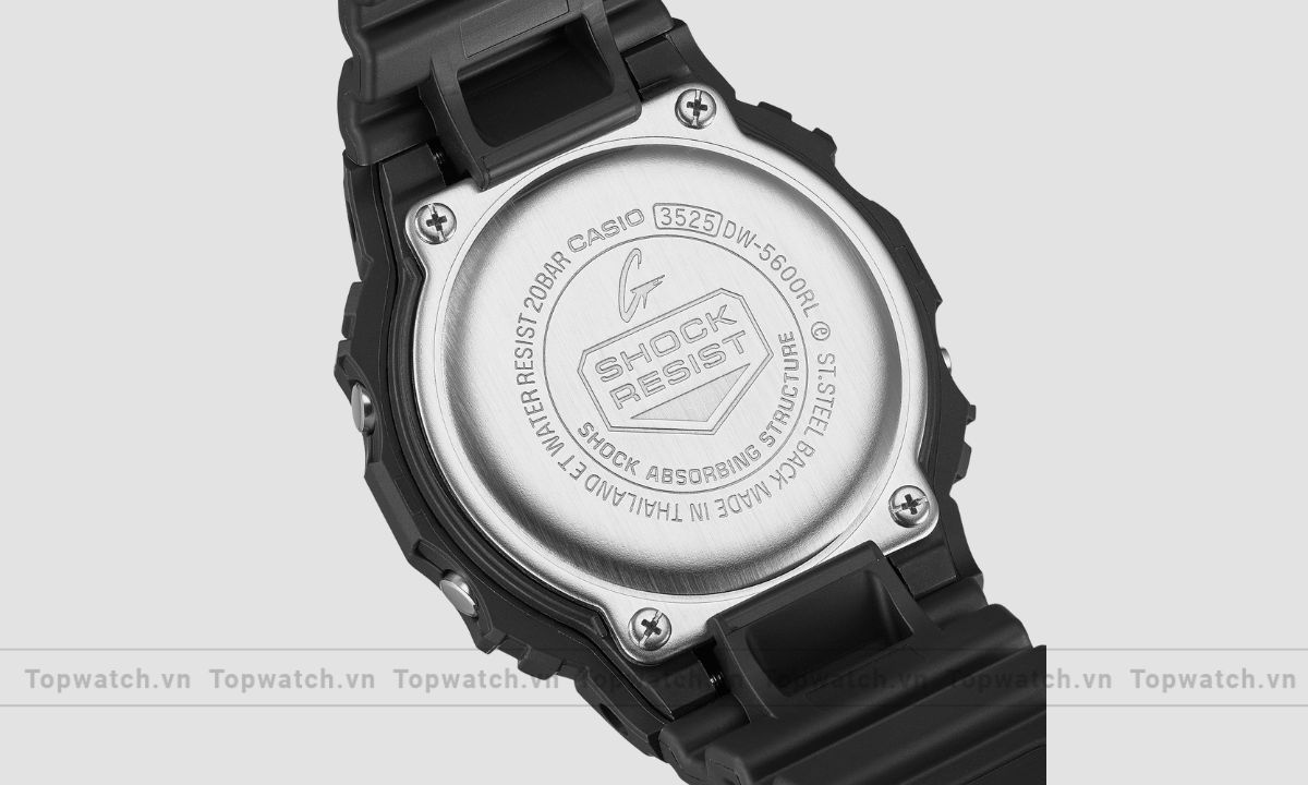 Nhận biết đồng hồ G Shock chính hãng thông qua mặt lưng