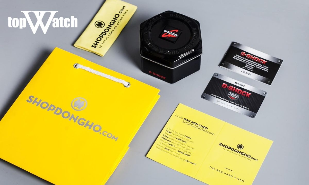 Nhận biết đồng hồ G Shock chính hãng thông qua phụ kiện đi kèm