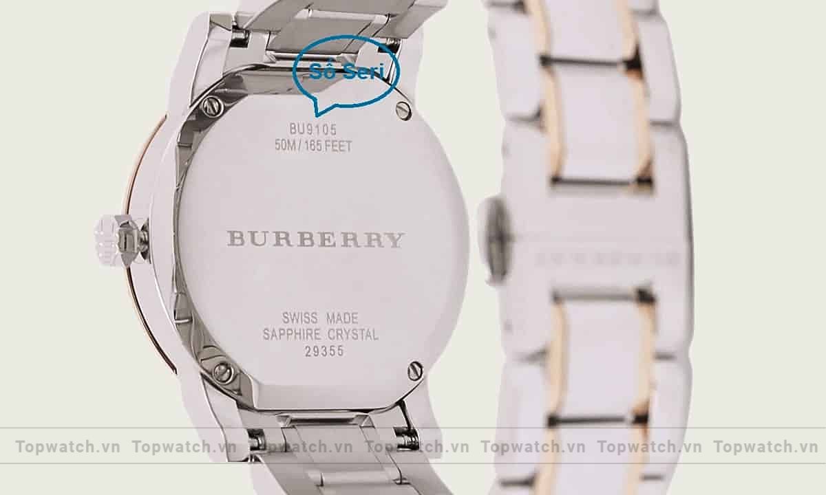 Kiểm tra số seriel đồng hồ Burberry