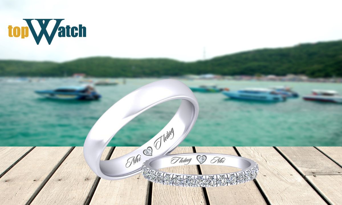 Khắc tên hoặc ngày cưới lên nhẫn