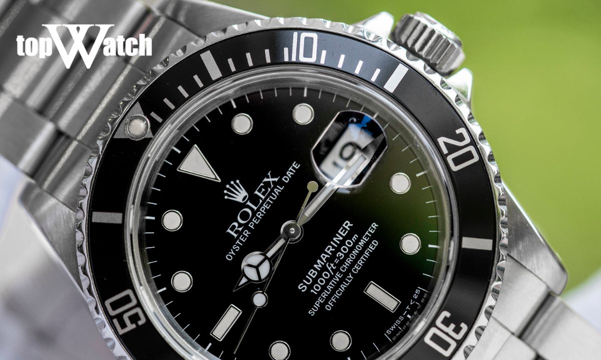 Vòng bezel 1 chiều trên đồng hồ Rolex Submariner