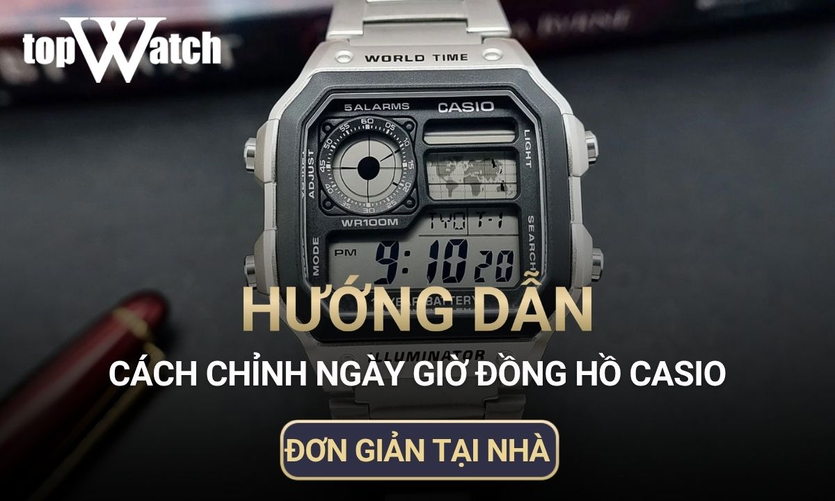 cach chinh gio dong ho casio