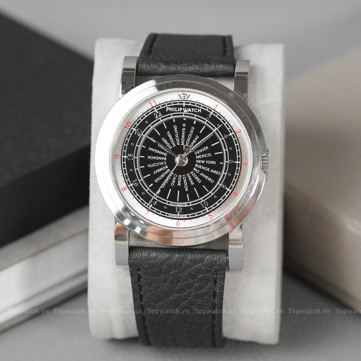 Đồng hồ Philip Watch GMT World Time Automatic Đồng hồ Philip Watch GMT World Time Automatic