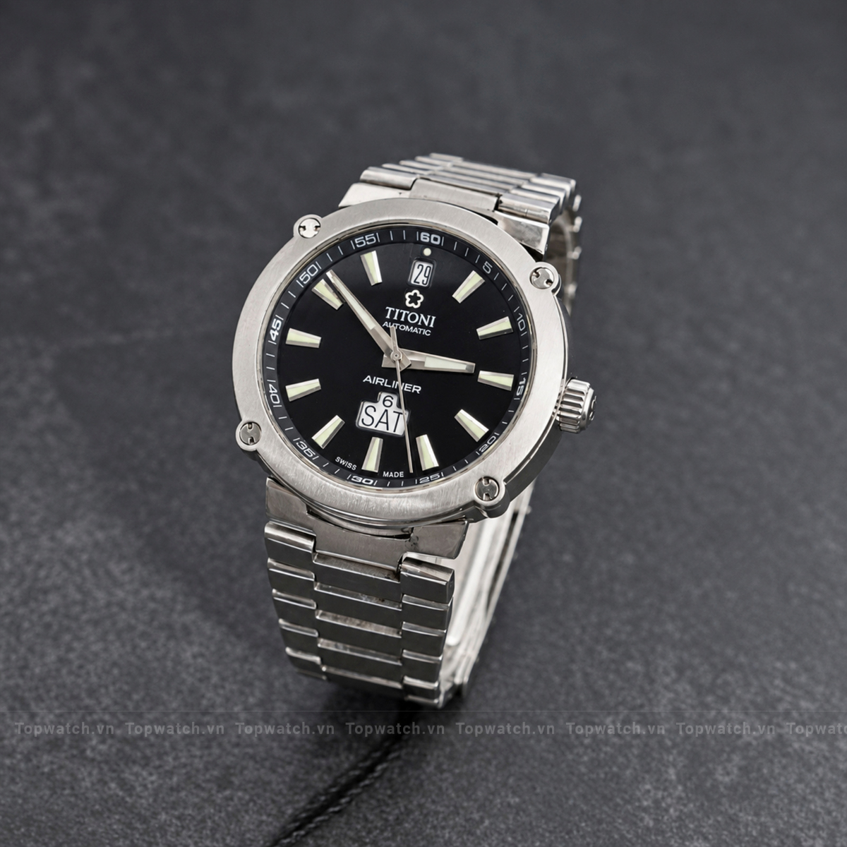 Đồng hồ Swiss watch Titoni Airliner 93935-S-247