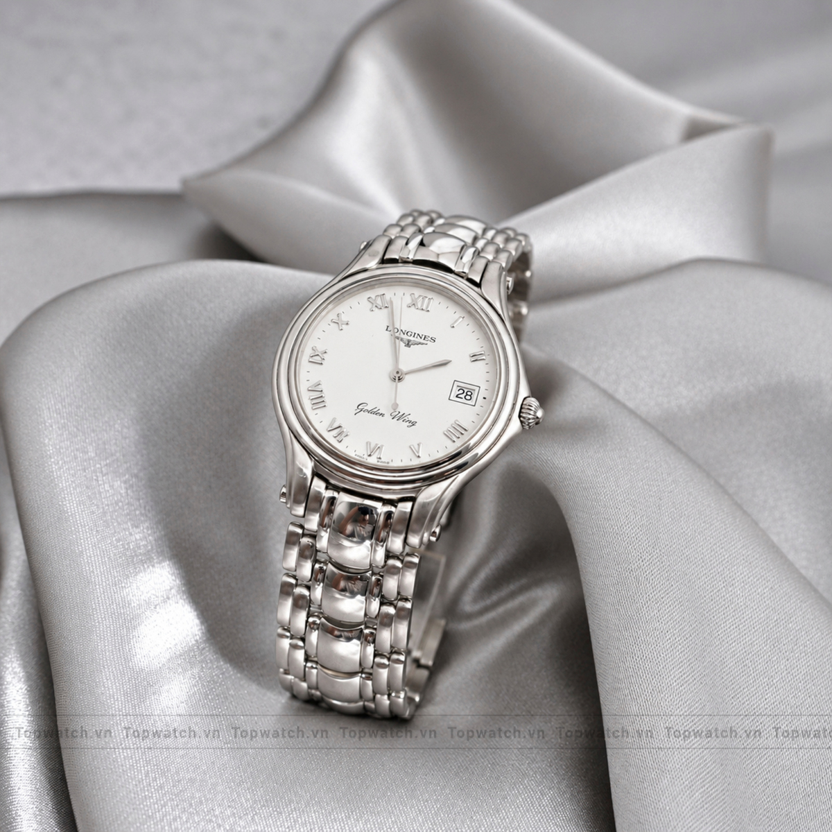 Đồng hồ Longines Golden Wing L3.606.4 Quartz White Date Display