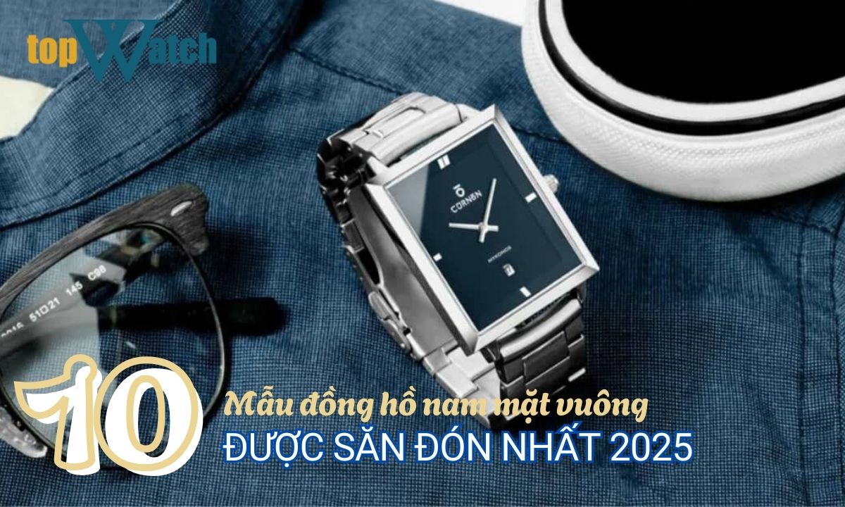 Đồng hồ nam mặt vuông