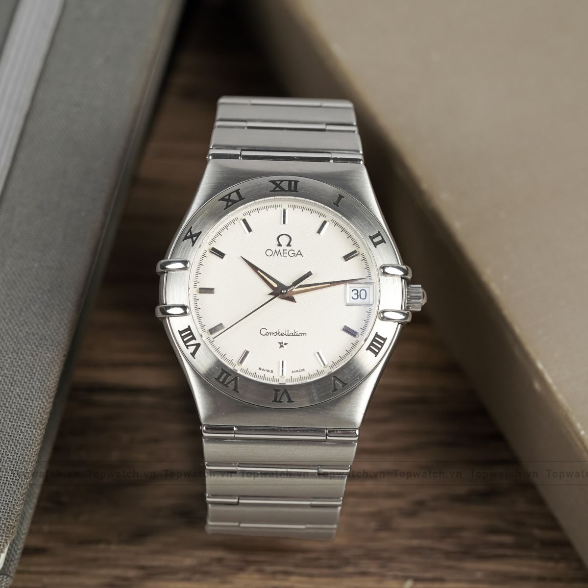 Đồng hồ Omega Constellation Ref.1512.30 Date Stainless Steel Quartz