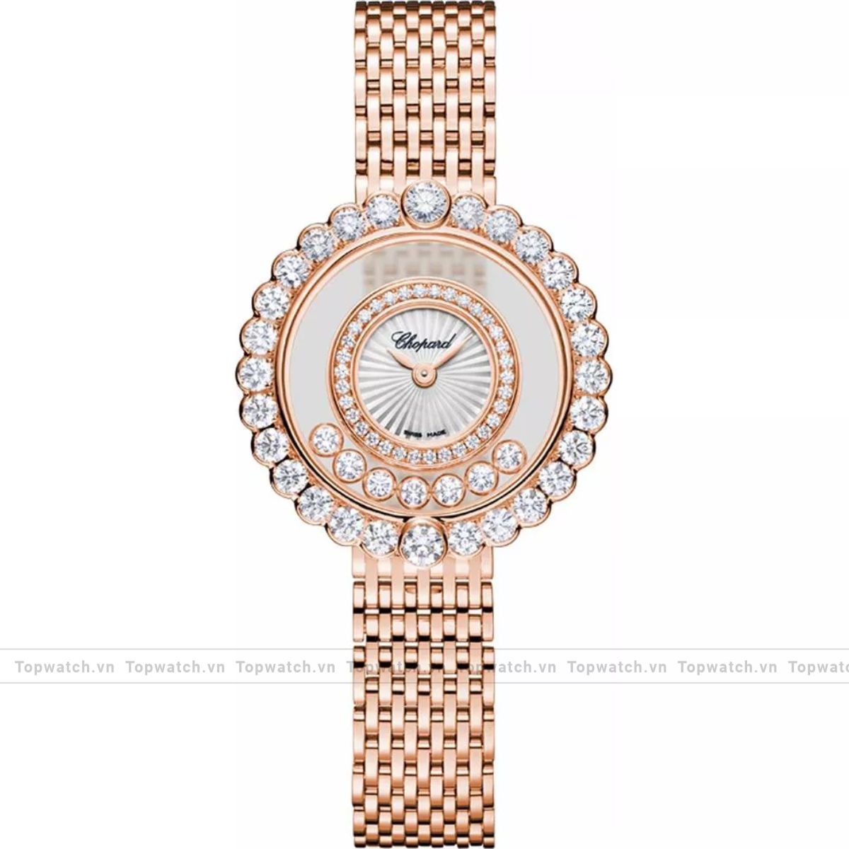 Chopard Happy Diamonds 204180-5201 Icons 18k Watch 30.3mm