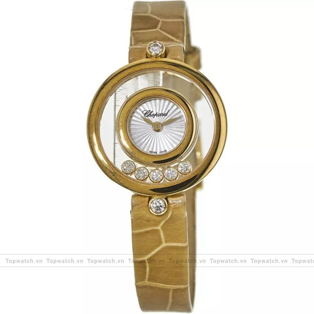 Chopard Happy Diamonds 209415-0001 Yellow Watch 25.8mm Chopard Happy Diamonds 209415-0001 Yellow Watch 25.8mm