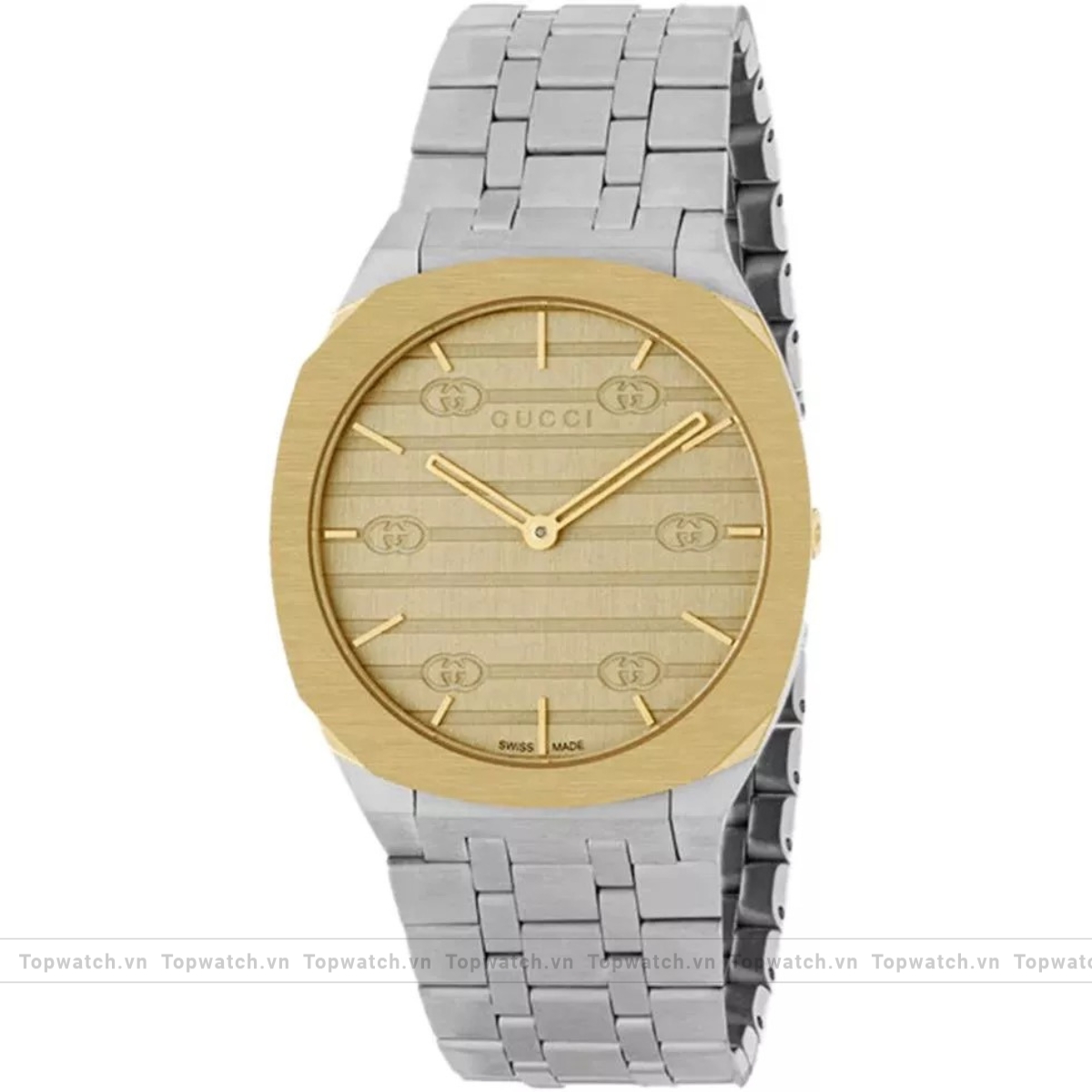 Gucci 25H YA163403 Golden Watch 34mm Gucci 25H YA163403 Golden Watch 34mm