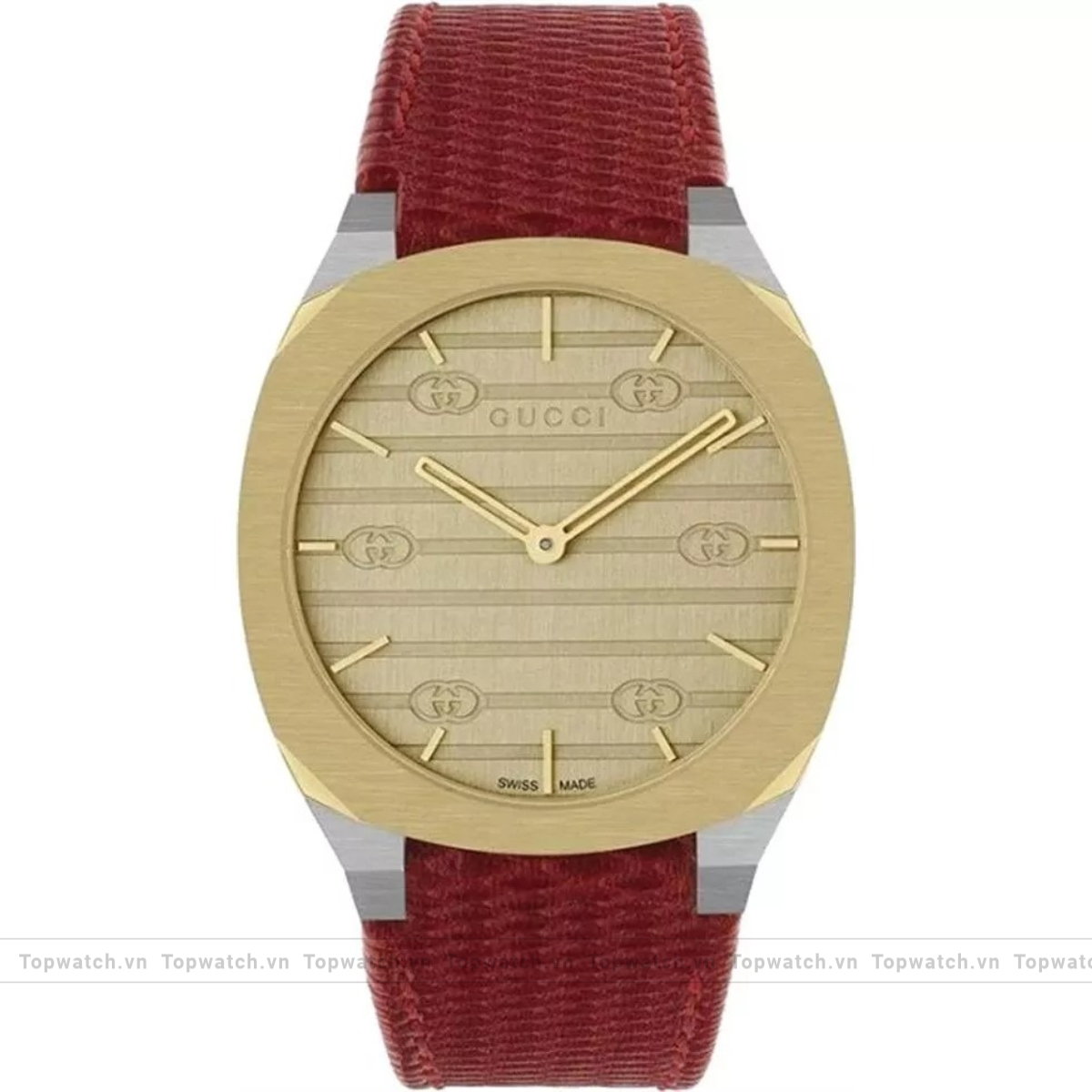 Gucci 25H YA163415 Red Tone Watch 34mm Gucci 25H YA163415 Red Tone Watch 34mm