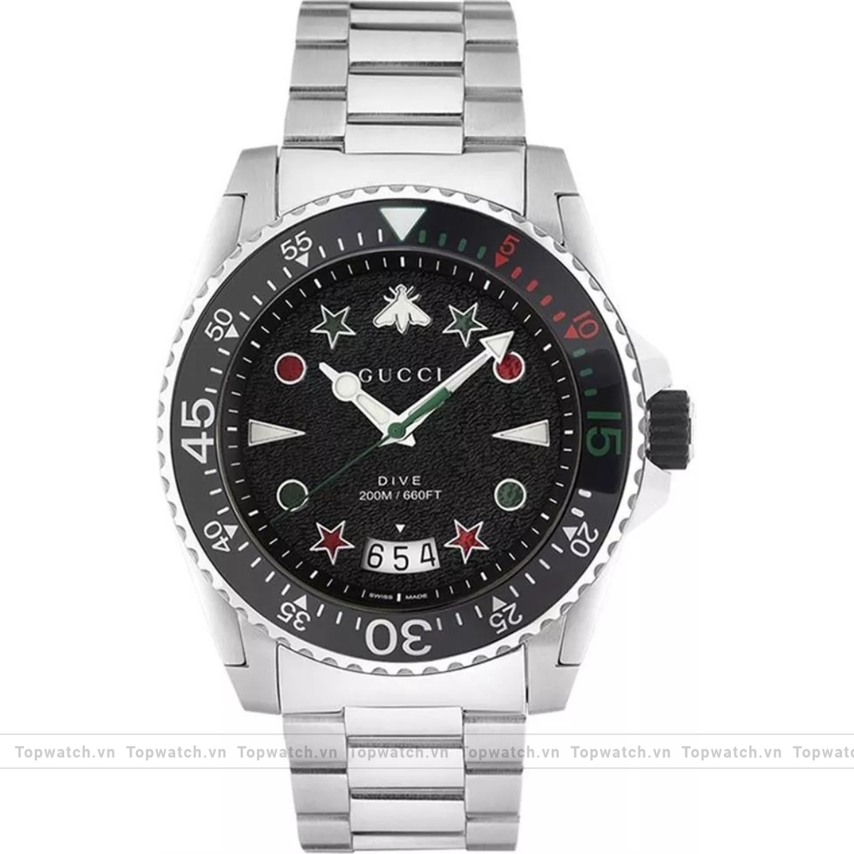 Gucci Dive YA136221 Quartz Black Watch 45mm Gucci Dive YA136221 Quartz Black Watch 45mm