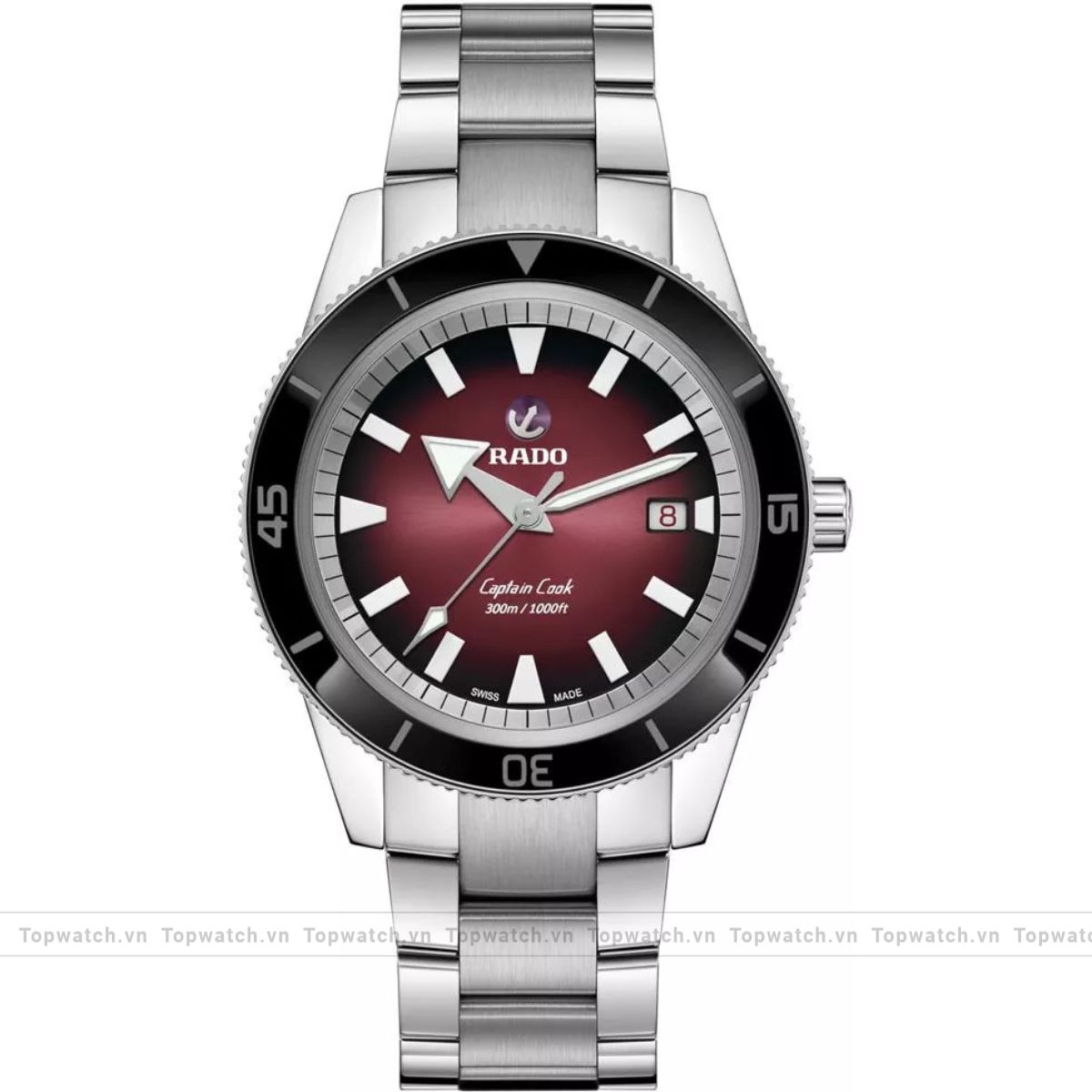Rado Captain Cook R32105353 Automatic Red Watch 42mm Rado Captain Cook R32105353 Automatic Red Watch 42mm