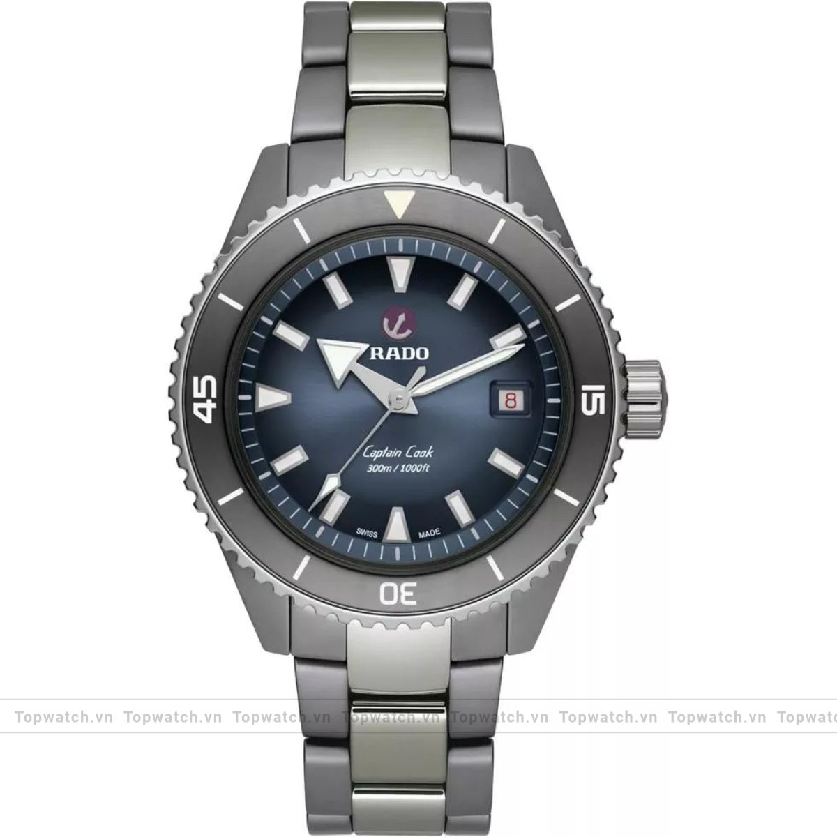 Rado Captain Cook R32144202 High-Tech Ceramic Diver Watch 43mm Rado Captain Cook R32144202 High-Tech Ceramic Diver Watch 43mm