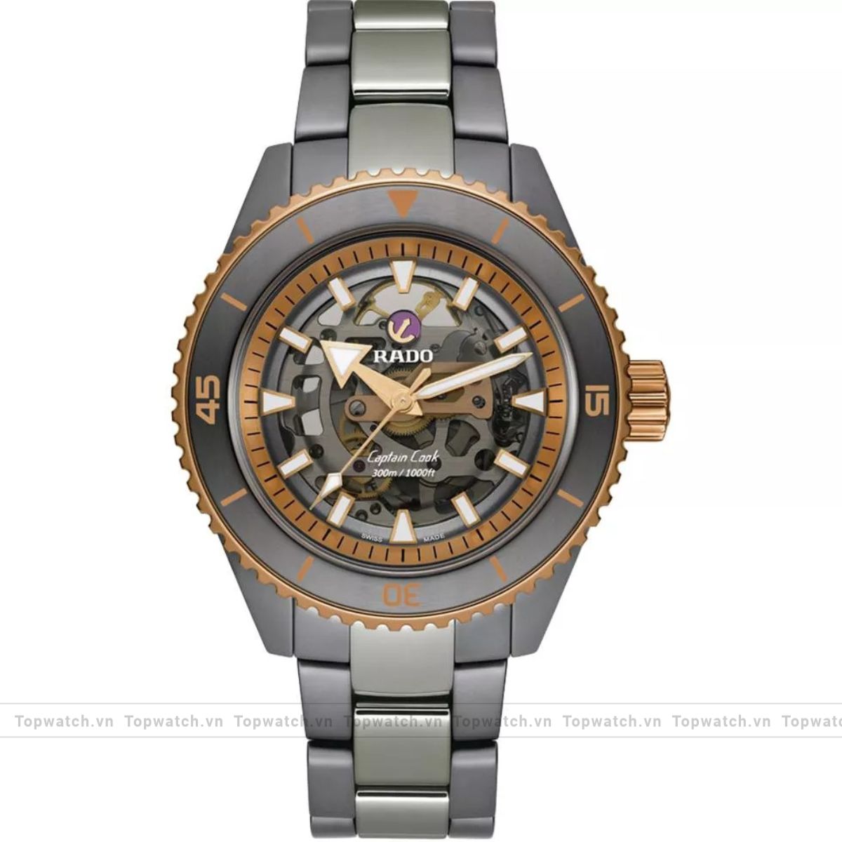 Rado Captain Cook R32148162 High-Tech Ceramic Watch 43mm Rado Captain Cook R32148162 High-Tech Ceramic Watch 43mm
