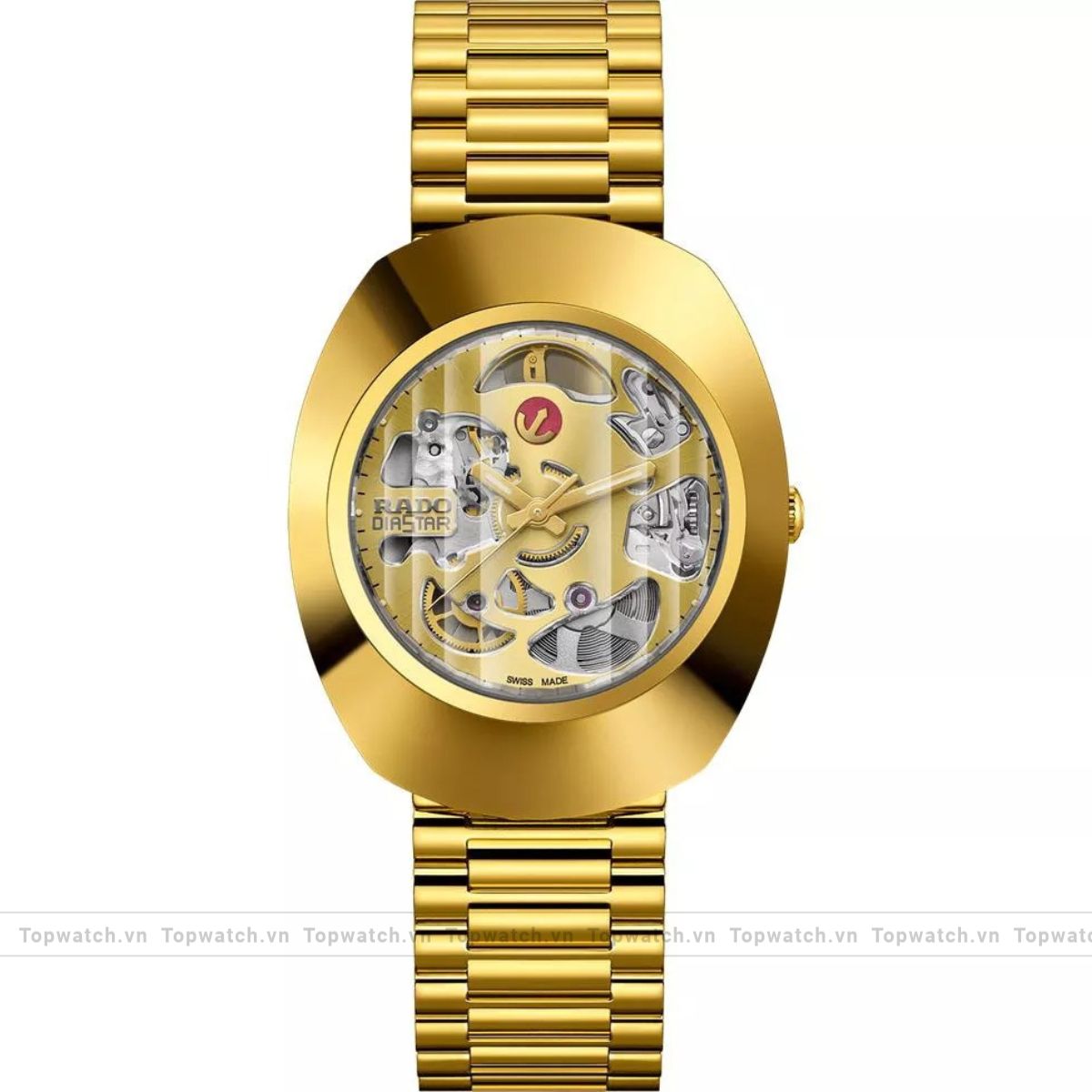 Rado DiaStar R12064253 Original Automatic Gold Watch 35mm