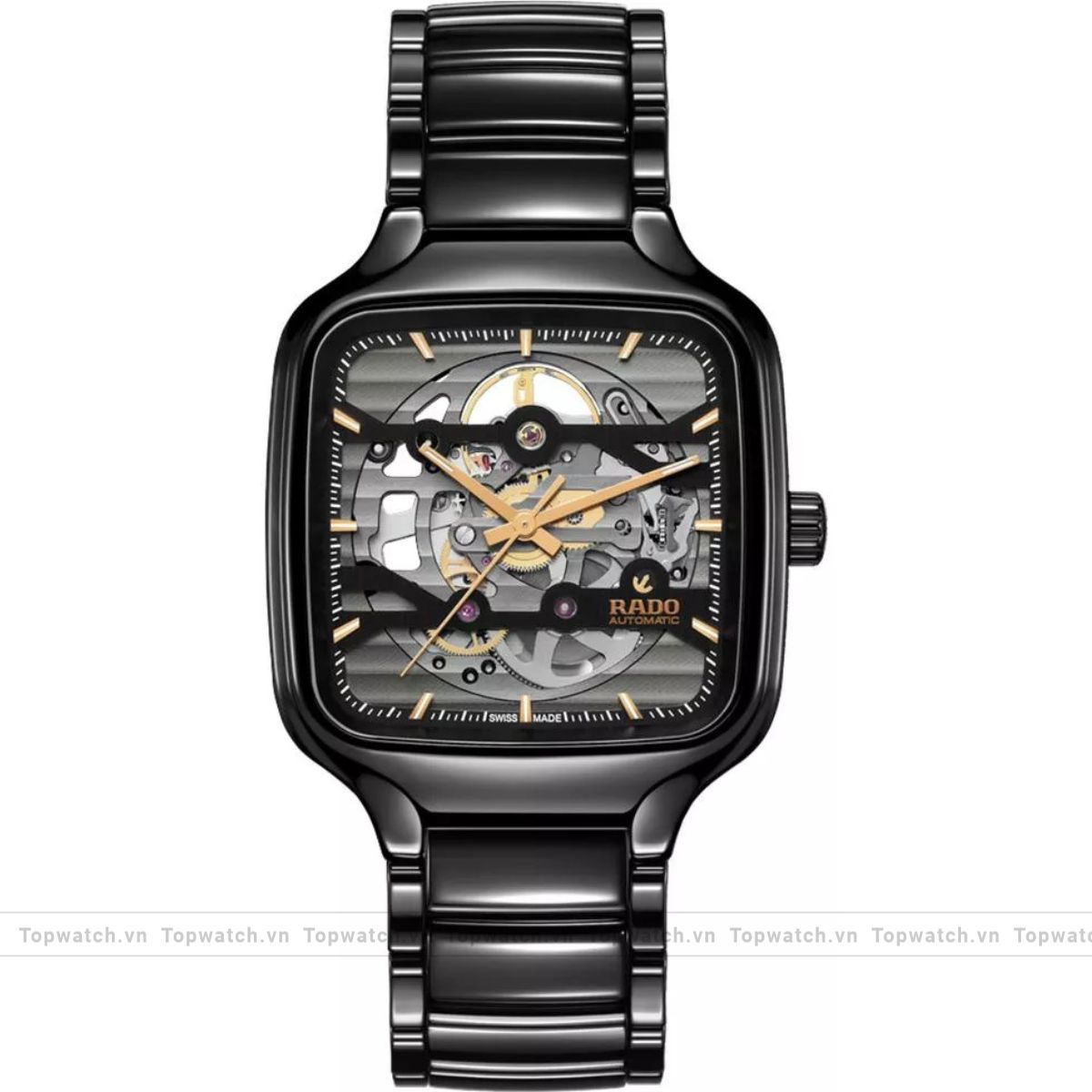 Rado True Square R27124162 Automatic Skeleton Watch 38mm Rado True Square R27124162 Automatic Skeleton Watch 38mm