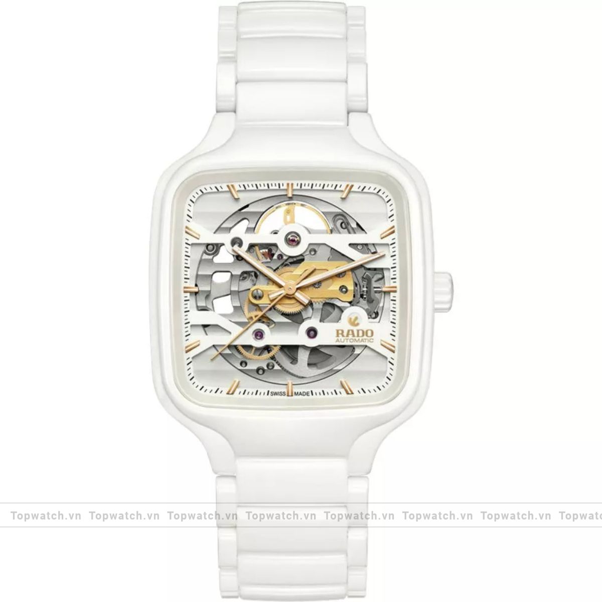 Rado True Square R27126012 Automatic Skeleton Watch 38mm Rado True Square R27126012 Automatic Skeleton Watch 38mm