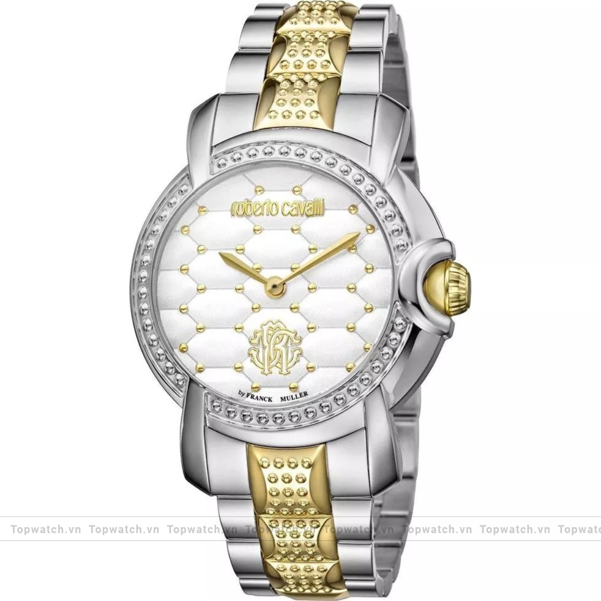 Roberto Cavalli Quilted RV1L019M0146 White Watch 36mm Roberto Cavalli Quilted RV1L019M0146 White Watch 36mm