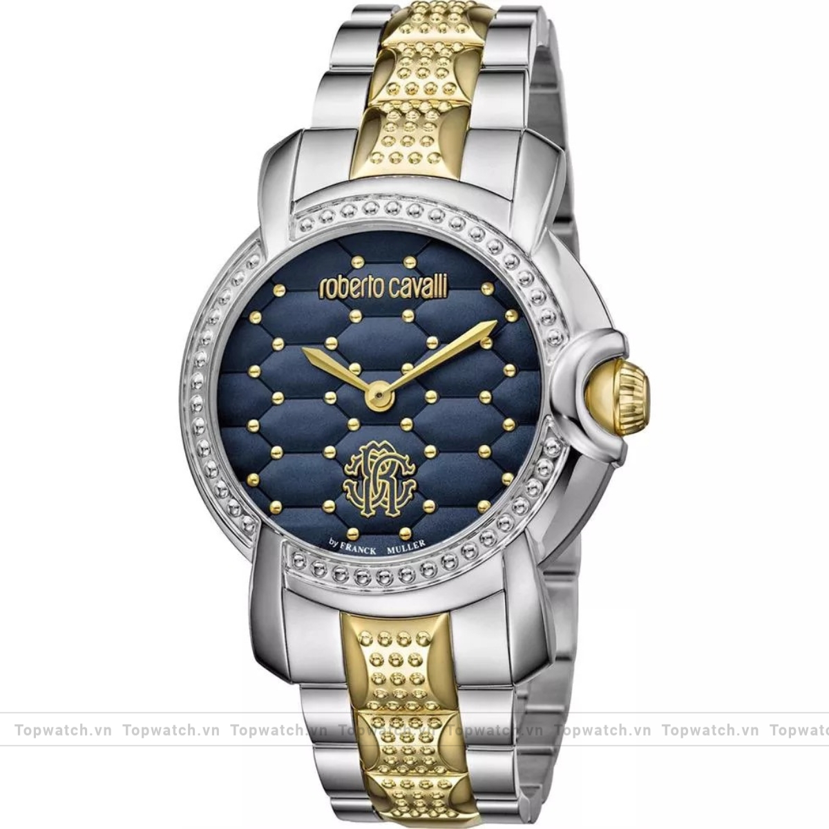 Roberto Cavalli Quilted RV1L019M0156 Blue Watch 36mm Roberto Cavalli Quilted RV1L019M0156 Blue Watch 36mm