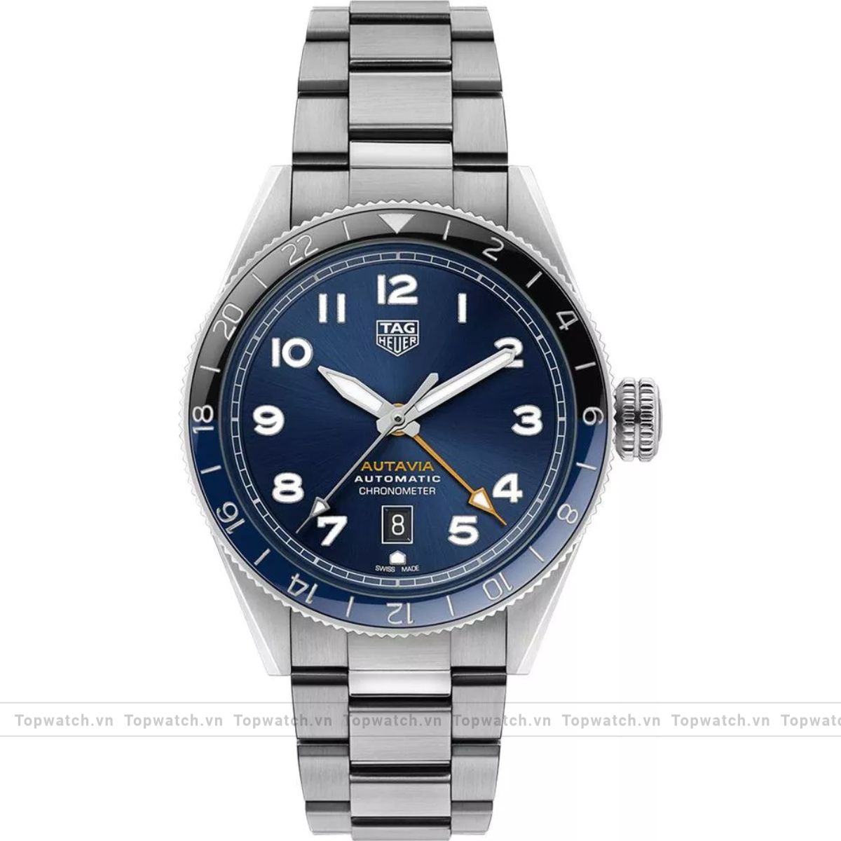 TAG Heuer Autavia WBE511A.BA0650 COSC GMT Watch 42mm TAG Heuer Autavia WBE511A.BA0650 COSC GMT Watch 42mm