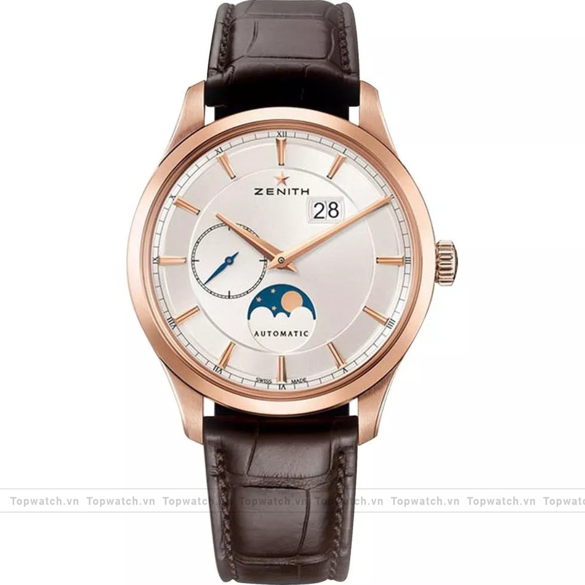 Zenith Captain Moonphase 18kt Rose Gold Watch 40mm Zenith Captain Moonphase 18kt Rose Gold Watch 40mm