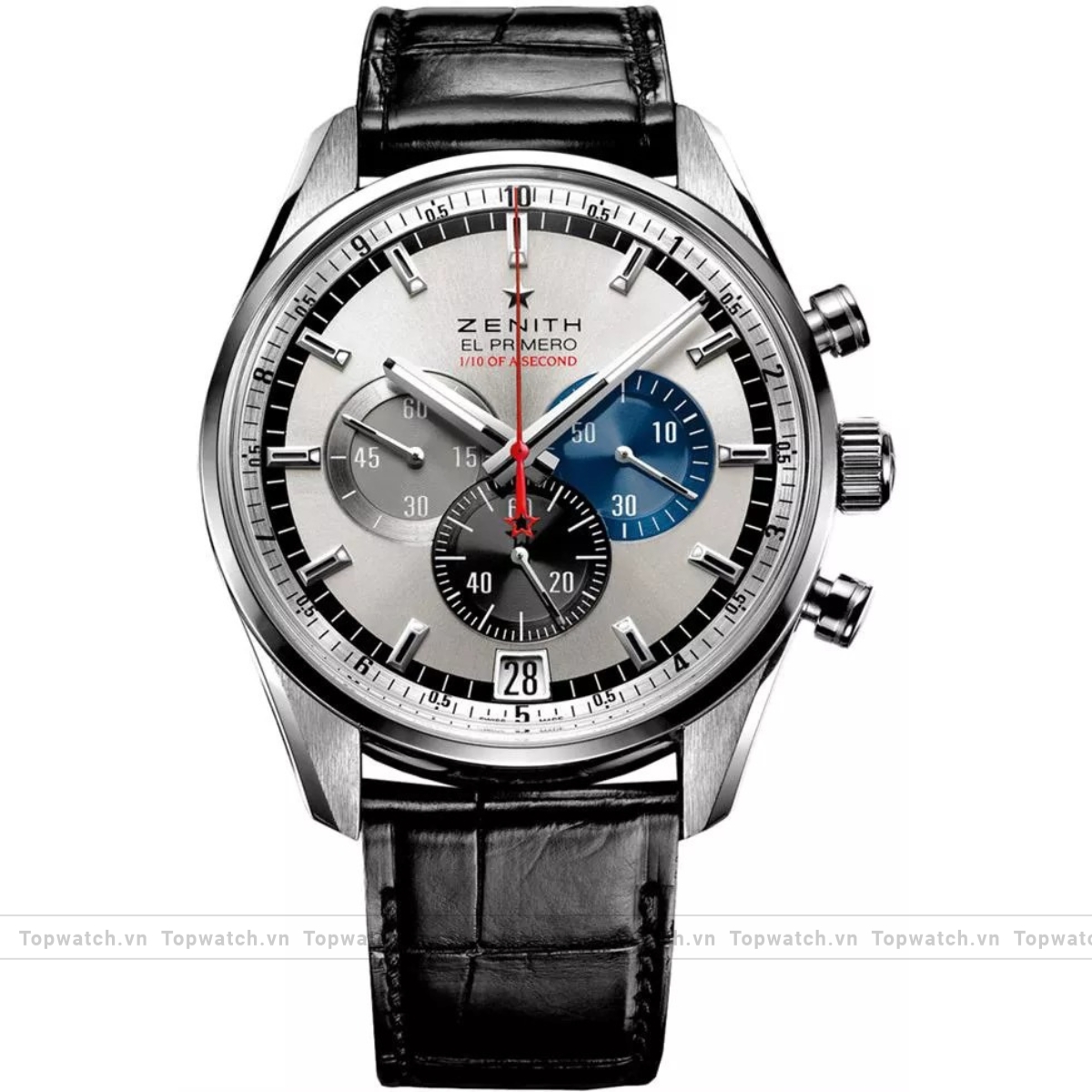 Zenith El Primero 03.2041/69.C496 Mens Leather Stainless Steel Black Watch 42mm Zenith El Primero 03.2041/69.C496 Mens Leather Stainless Steel Black Watch 42mm
