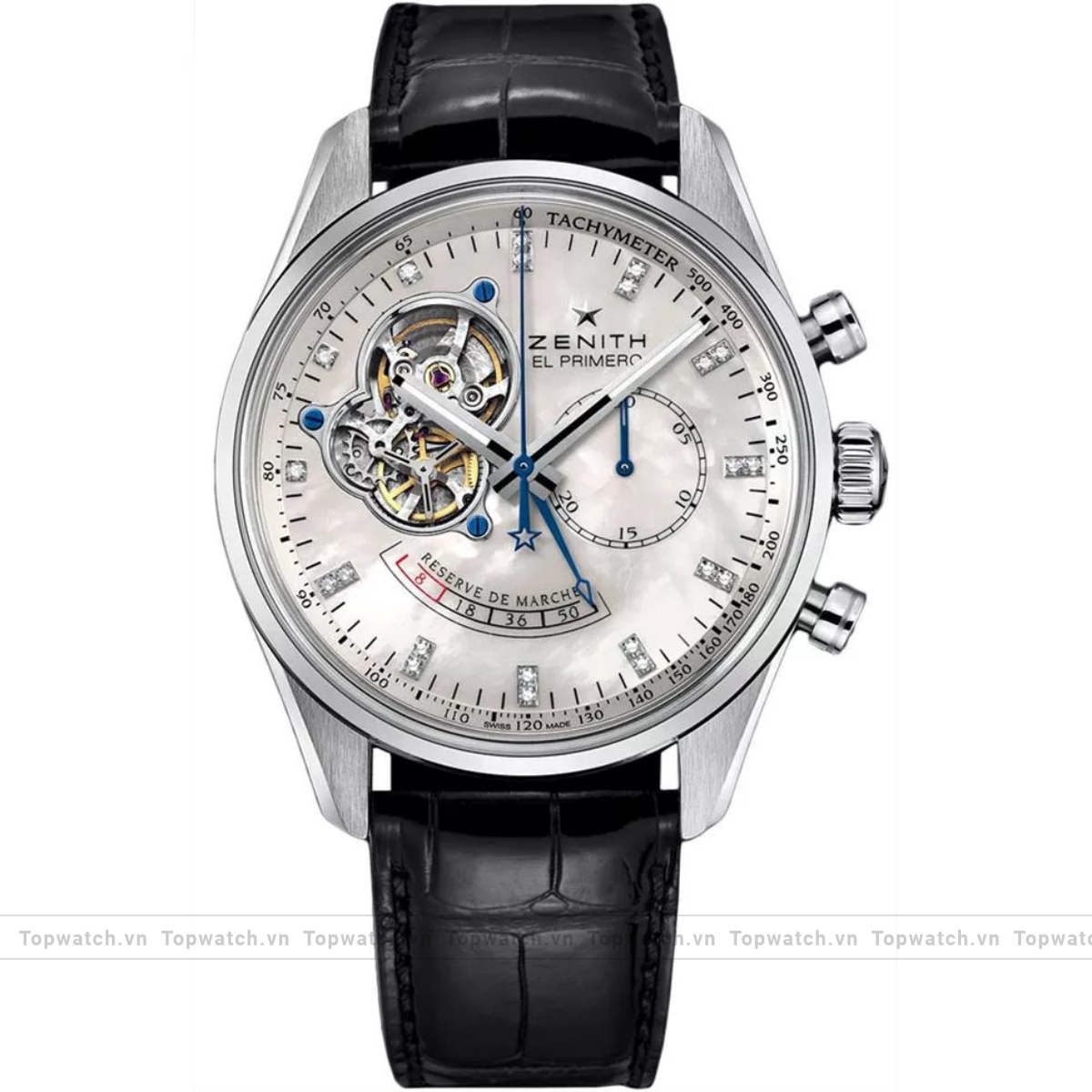 Zenith El Primero 03.2080.4021/81.C714 Mens Stainless Steel Leather Watch 42mm Zenith El Primero 03.2080.4021/81.C714 Mens Stainless Steel Leather Watch 42mm