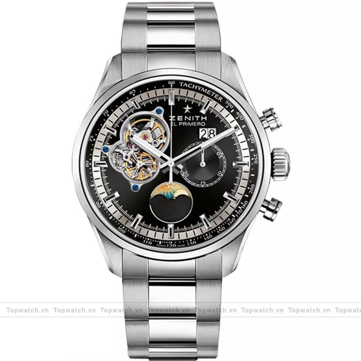 Zenith El Primero 03.2160.4047/21.M2160 Mens Stainless Steel Polished 45mm