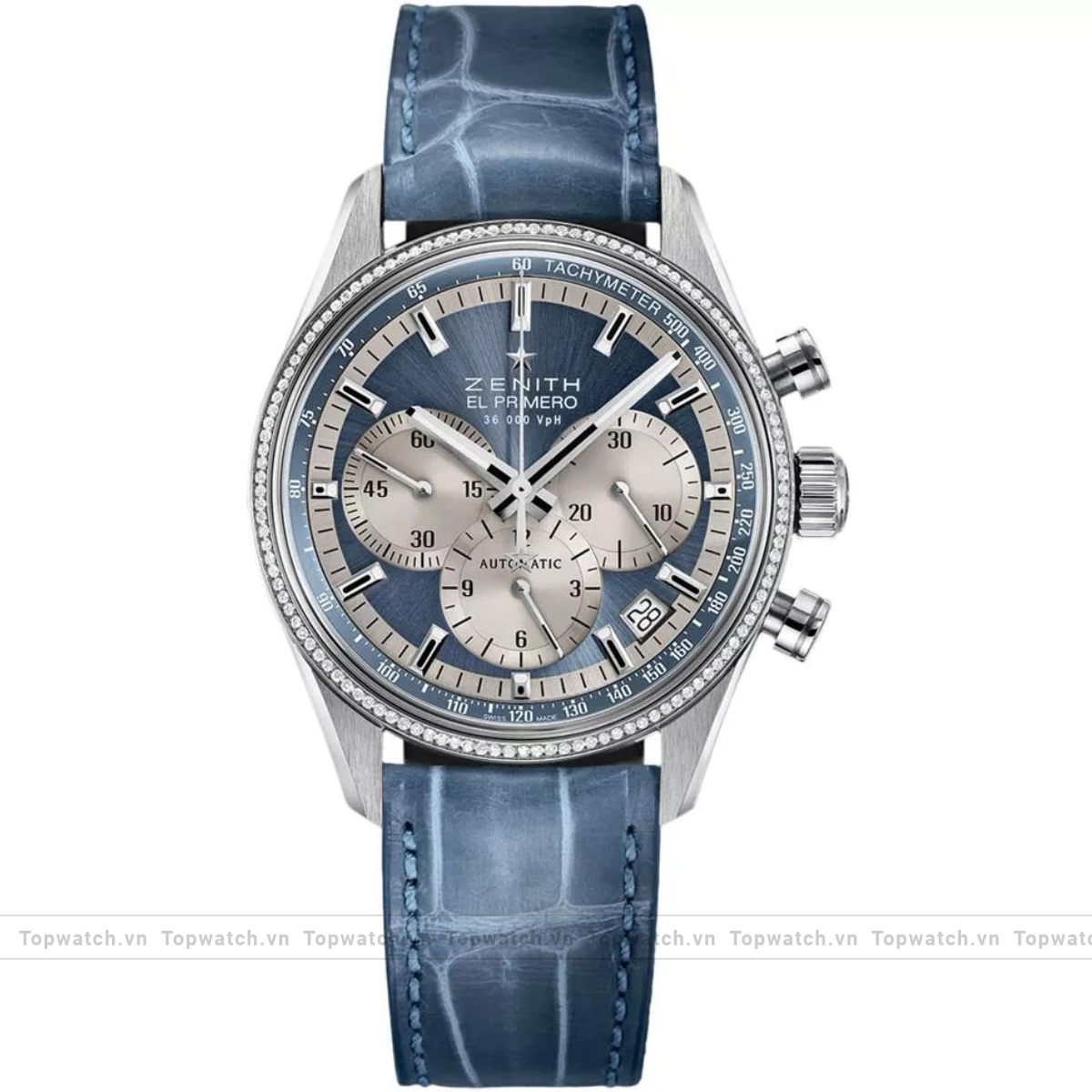 Zenith El Primero 16.2150.400/51.C705 Ladies Alligator Rubber Sapphire Watch 38mm Zenith El Primero 16.2150.400/51.C705 Ladies Alligator Rubber Sapphire Watch 38mm