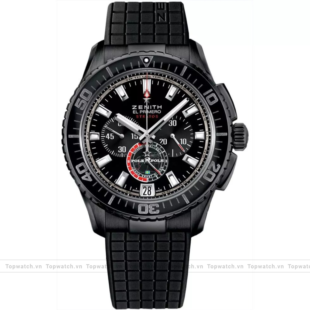 Zenith El Primero 24.2062.405/27.R515 Mens Rubber Black Sapphire Limited 45.5mm