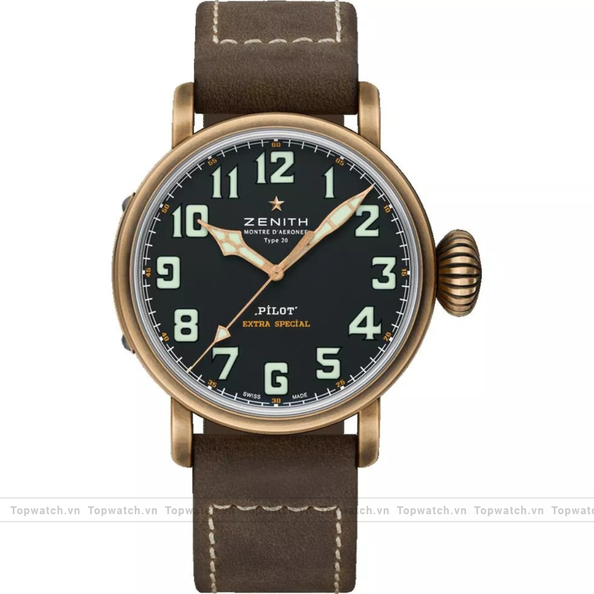 Zenith Pilot 29.2430.4069/63.I002 Type 20 Chronograph Watch 45mm Zenith Pilot 29.2430.4069/63.I002 Type 20 Chronograph Watch 45mm