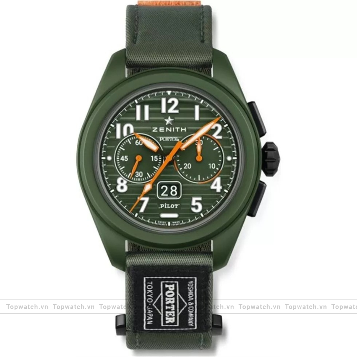 Zenith Pilot 49.4001.3652/63.I001 Big Date Flyback Porter Limited Edition Watch 42.5mm