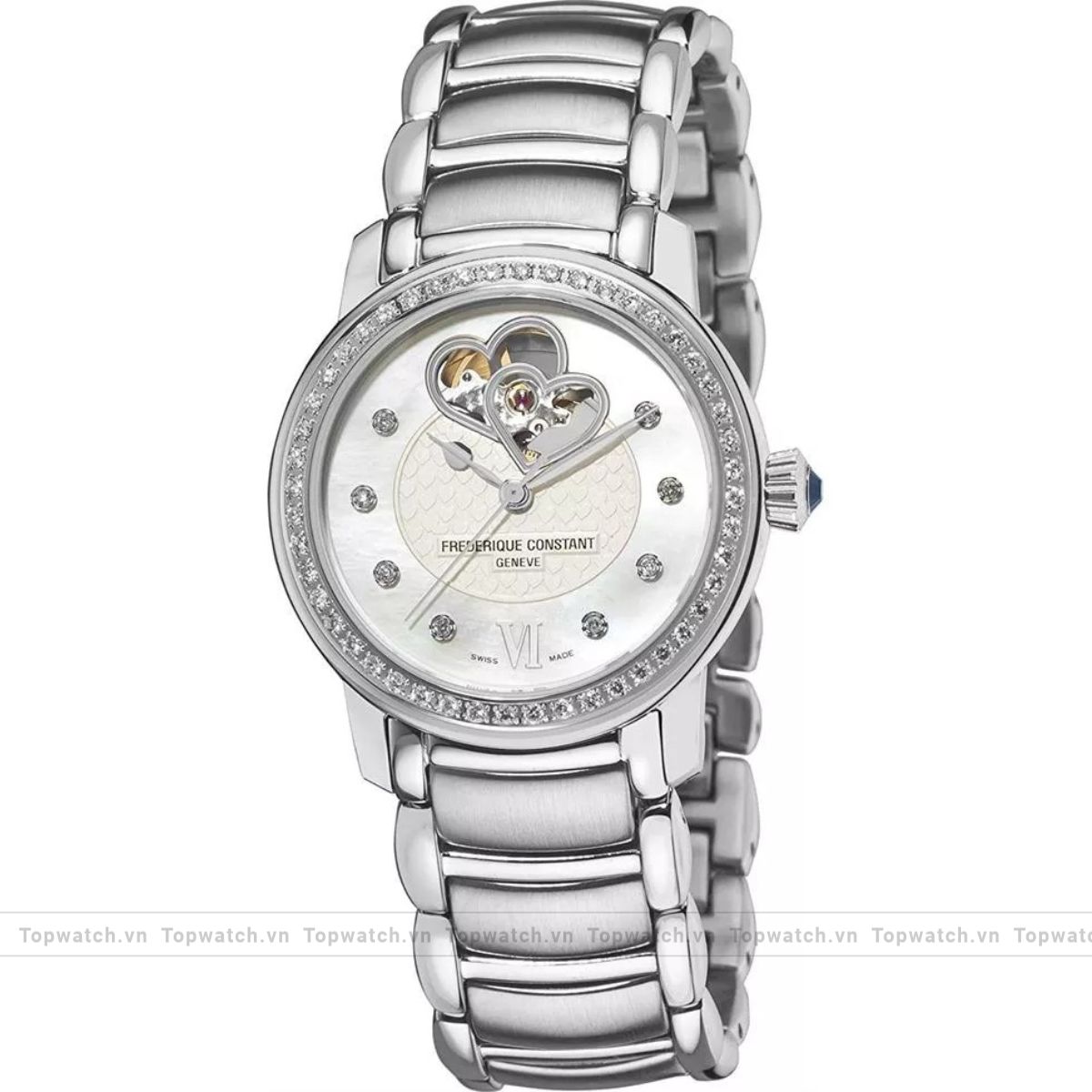 Frederique Constant FC-310DHB2PD6B Double Heart Watch 34mm