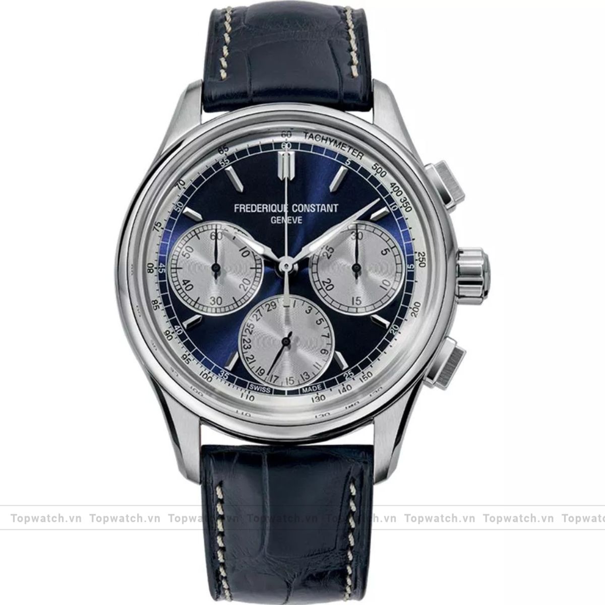 Frederique Constant Flyback FC-760NS4H6 Chronograph Watch 42mm