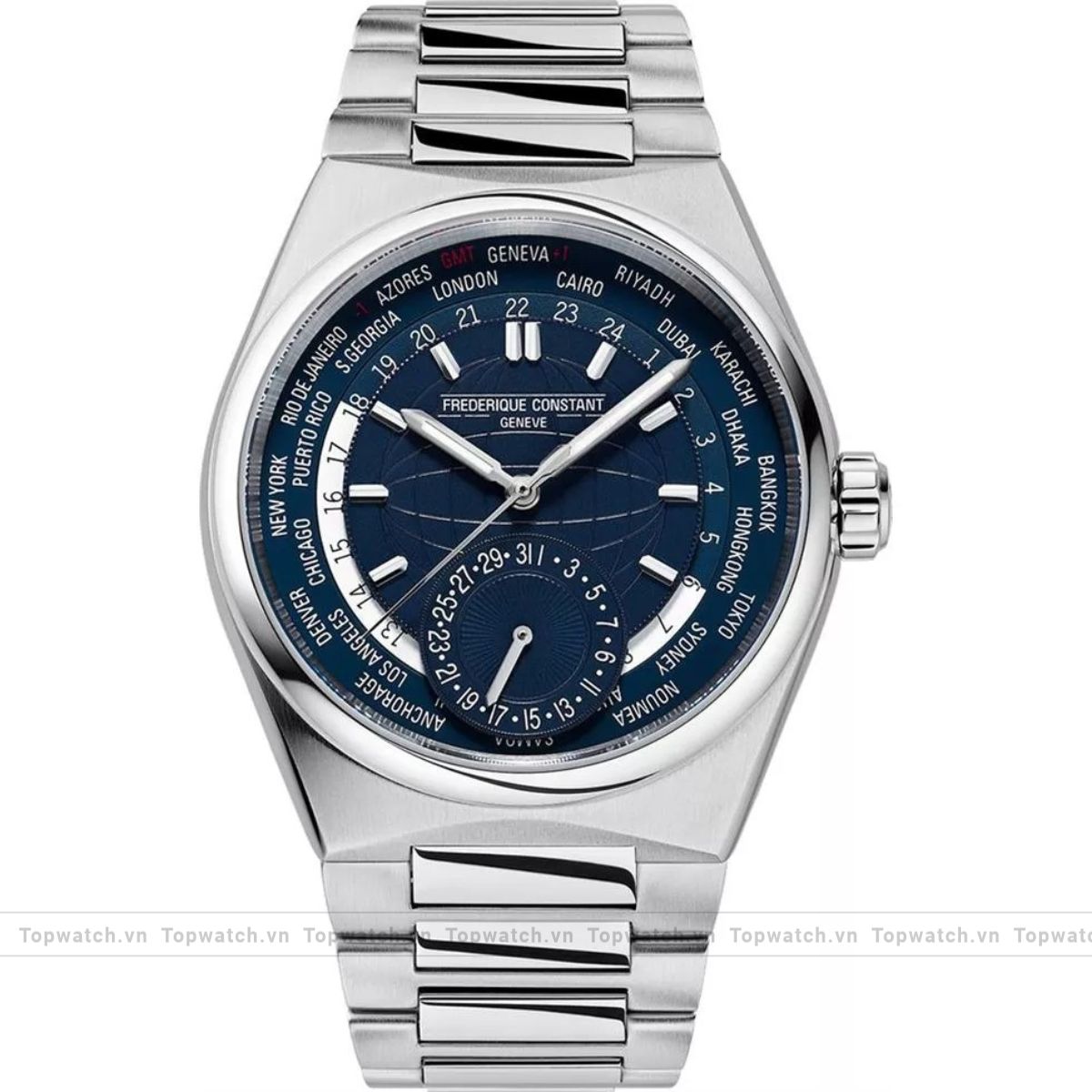 Frederique Constant Highlife FC-718N4NH6B Worldtimer Watch 41mm