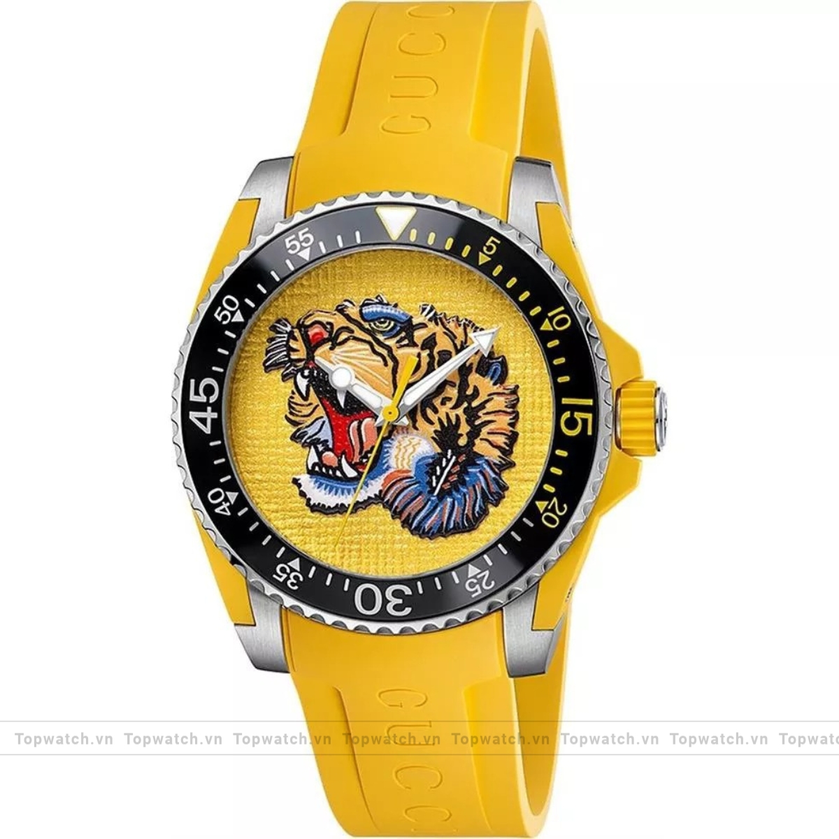 Gucci Dive YA136317 Embroidered Tiger Watch 40mm