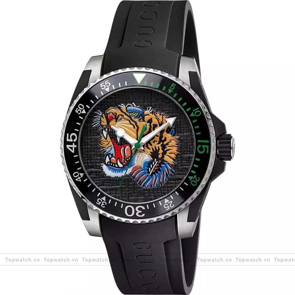 Gucci Dive YA136318 Tiger Motif Men’s Watch 40mm