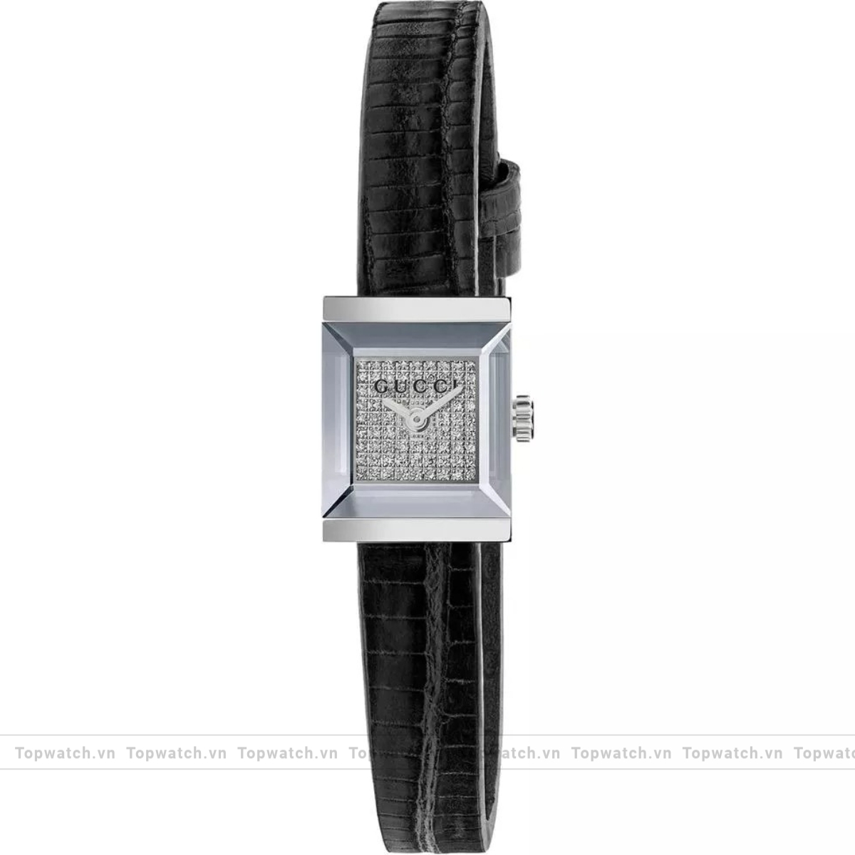 Gucci G-Frame YA128530 Diamond Watch 14 x 18mm