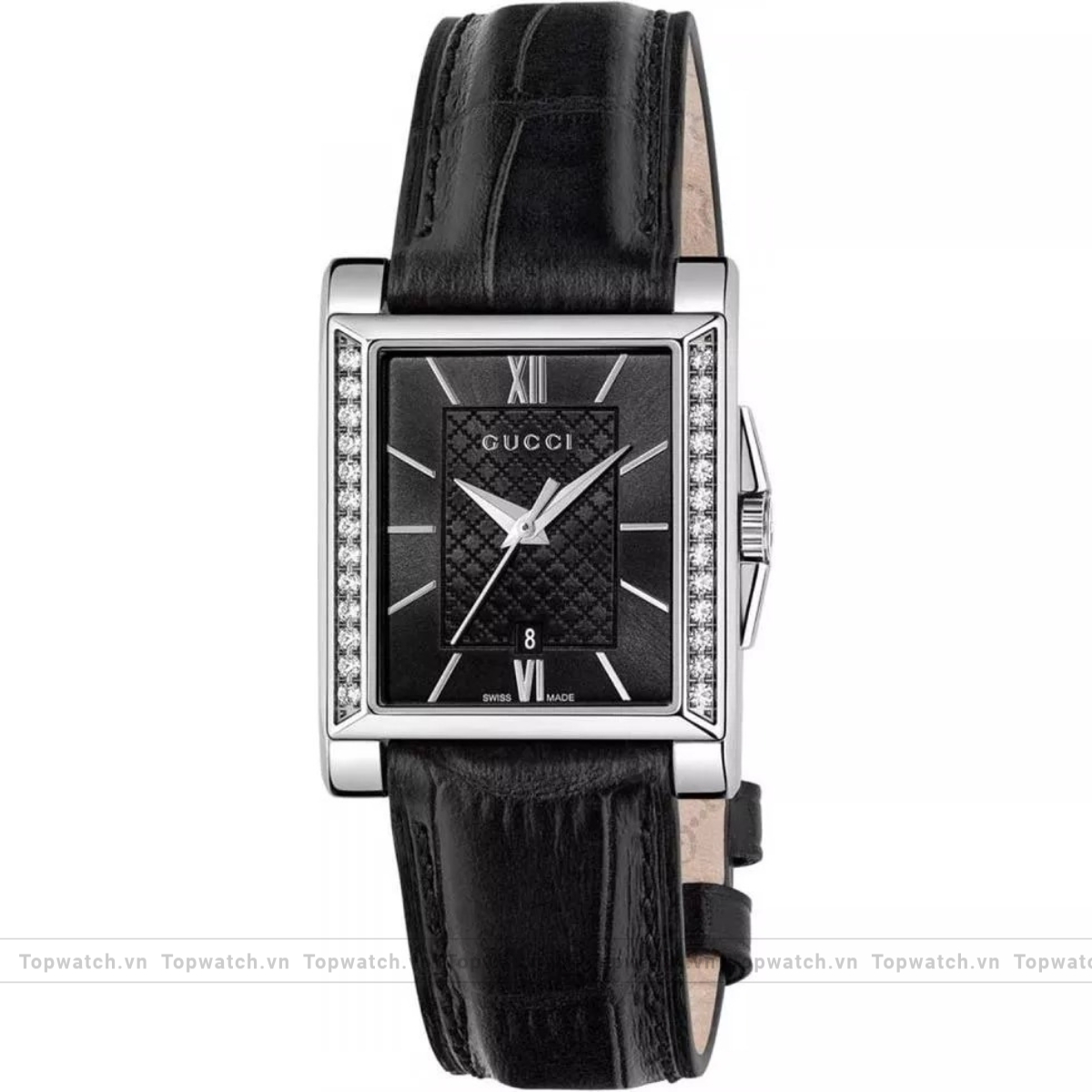 Gucci G-Timeless YA138505 Rectangle Diamond Watch 26mm