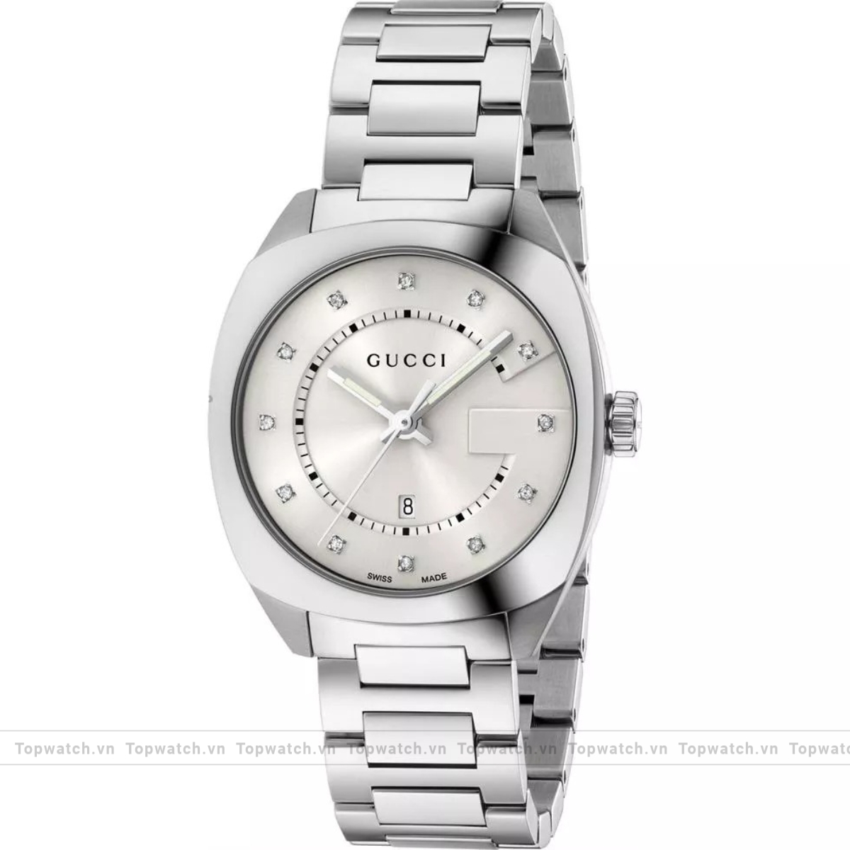 Gucci GG2570 YA142403 Diamond Watch 37mm