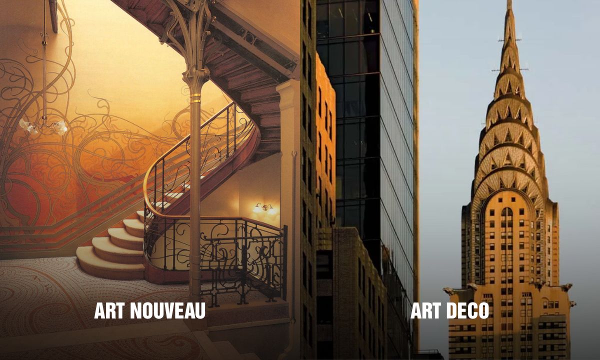 Sự khác nhau giữa Art Deco và Art Nouveau
