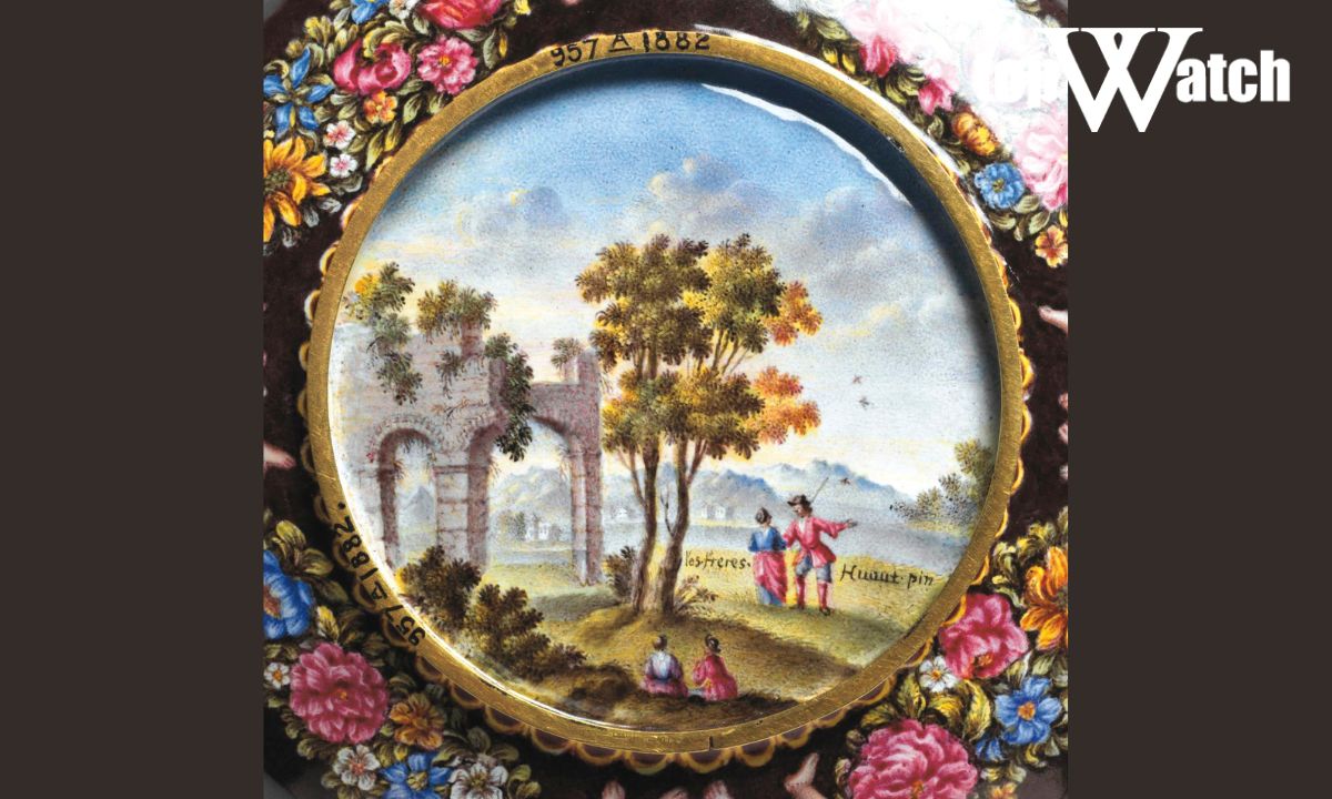 Bức tranh phong cảnh thế kỷ 17–19 được vẽ bằng men màu (painted enamel)