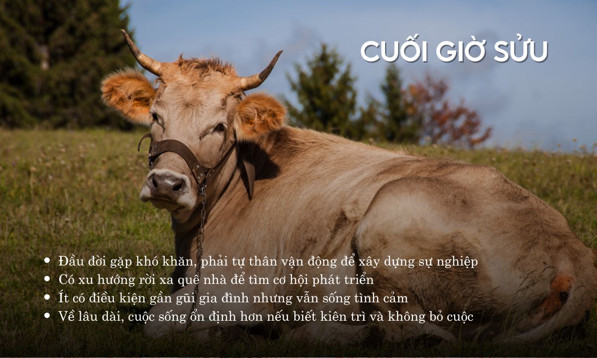 Giờ Sửu là mấy giờ? Người sinh giờ Sửu có số phận ra sao? giờ sửu là từ mấy giờ đến mấy giờ