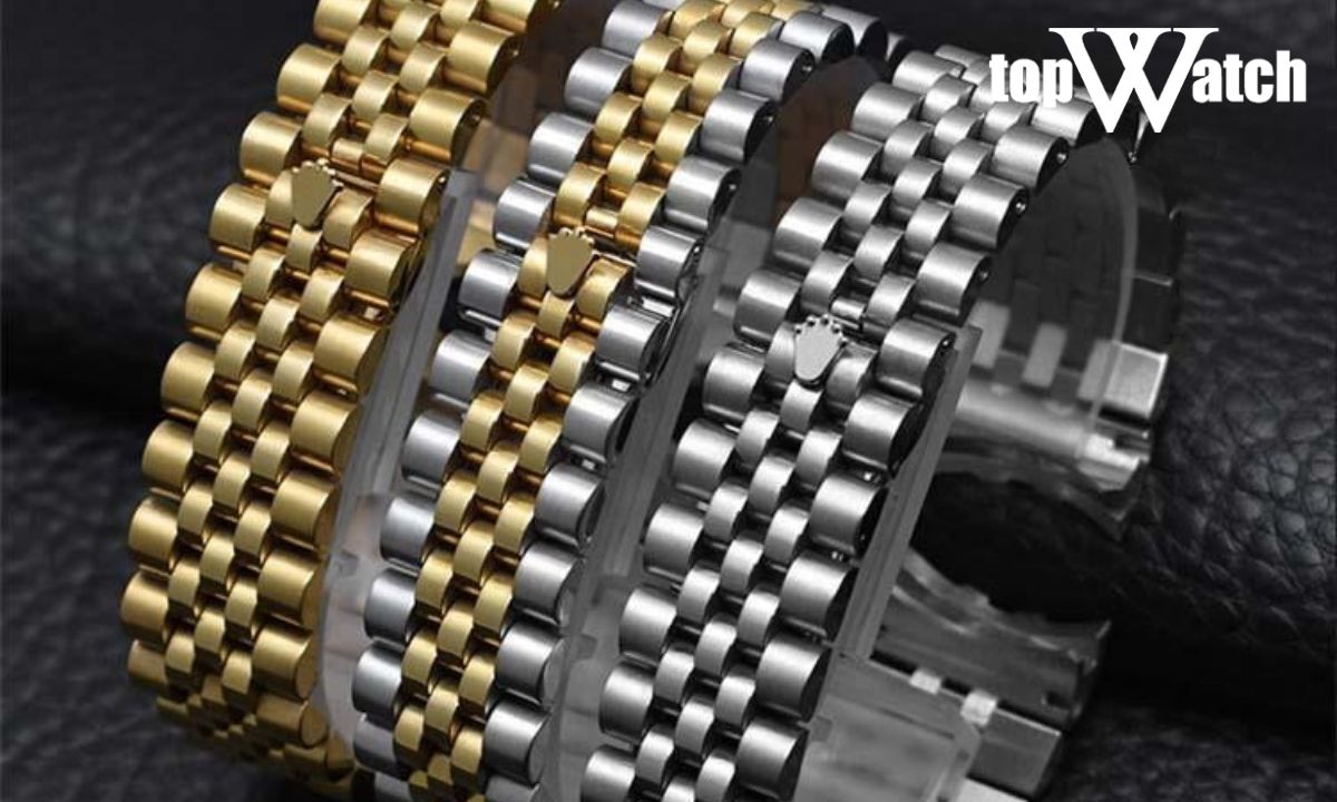 Dây kim loại trên đồng hồ đeo tay